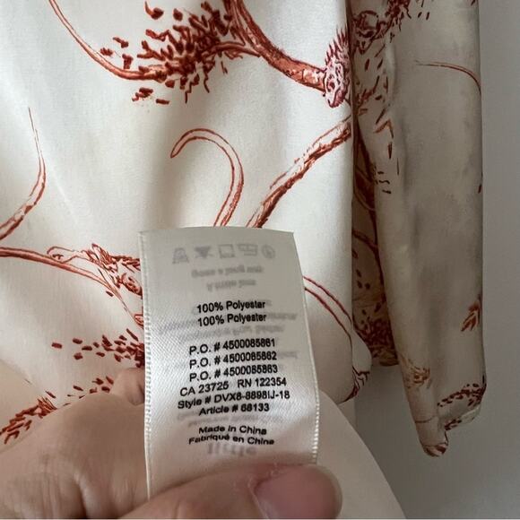 Aritzia Little Moon Brassia Printed Satin Shift Dress - Picture 6 of 8